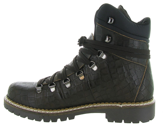 apres ski bottes fourrees - Chaussures neige - homme - Cuir - Marron - New italia shoes3265001_4