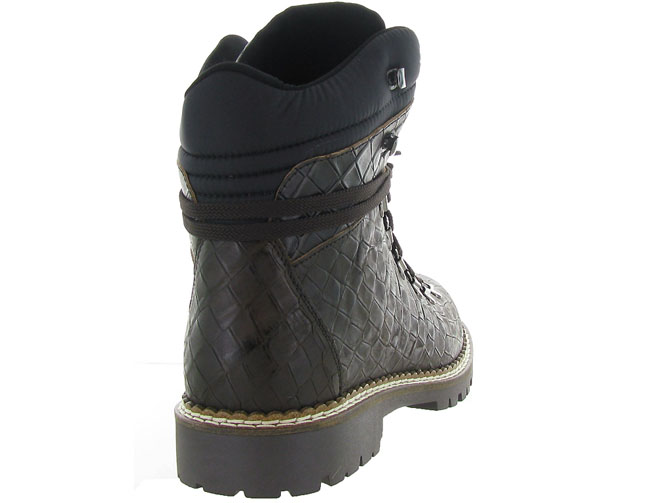 apres ski bottes fourrees - Chaussures neige - homme - Cuir - Marron - New italia shoes3265001_5