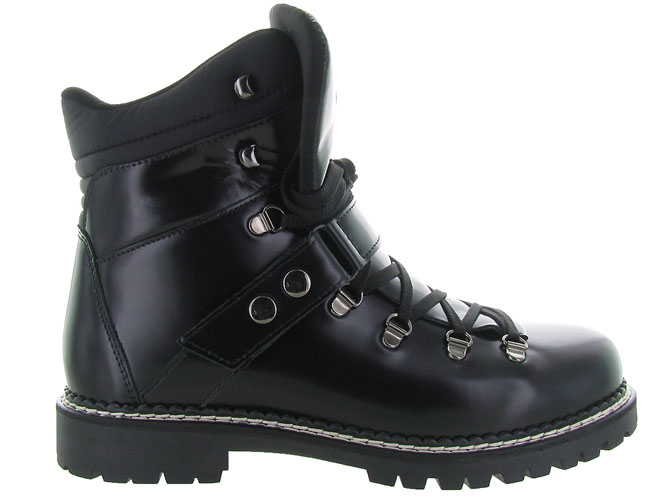 apres ski bottes fourrees - Chaussures neige - homme - Cuir - Noir - New italia shoes3265101_3