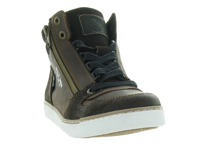 baskets et sneakers -  - junior garcon - Cuir - Marron - Bullboxer3266302_3