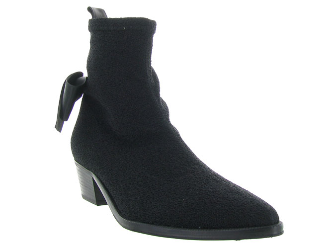 bottines et boots - Classique & Chic - femme - Toile Jean - Noir - Kennel and schmenger3273201_3