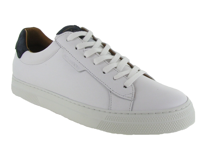 baskets et sneakers - Tendance - homme - Cuir - Blanc - Schmoove