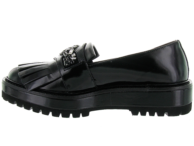 mocassins - Elégant - femme - Cuir - Noir - Elvio zanon4152401_4