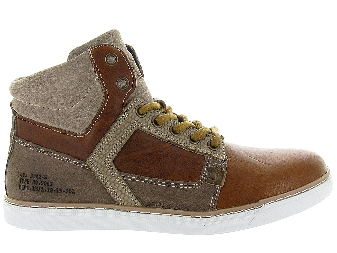 baskets et sneakers -  - junior garcon - Cuir - Marron - Bullboxer4158301_2