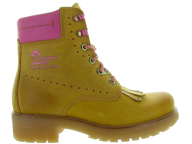 bottines et boots - Casual - femme - Cuir - Jaune - Panama jack4181301_2