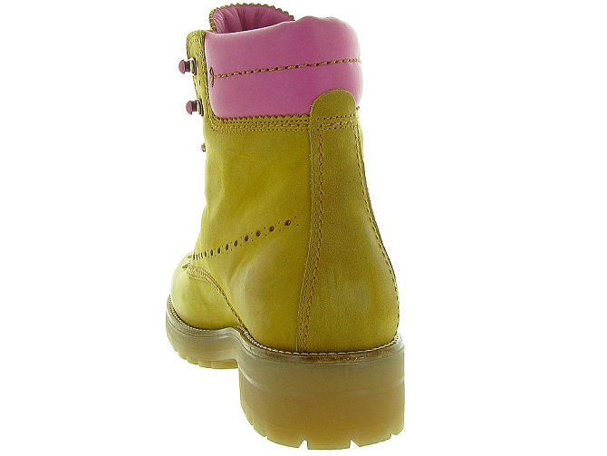 bottines et boots - Casual - femme - Cuir - Jaune - Panama jack4181301_5