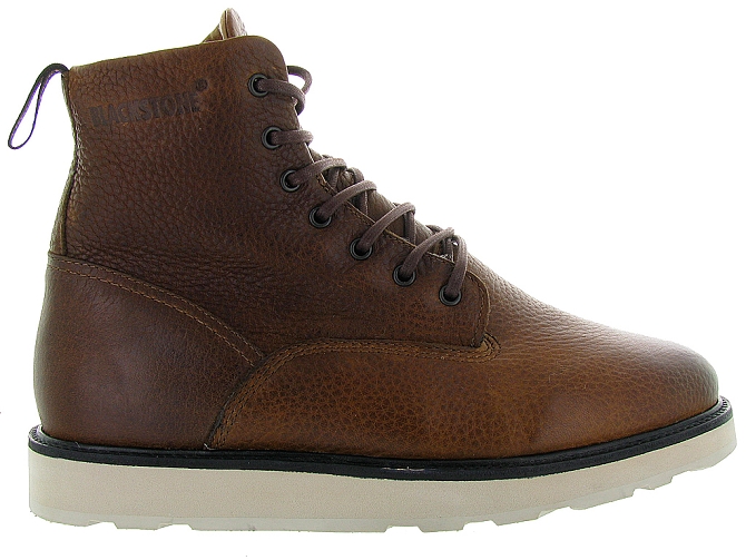 bottines et boots - Casual  - homme - Cuir - Marron - Black stone4185501_2