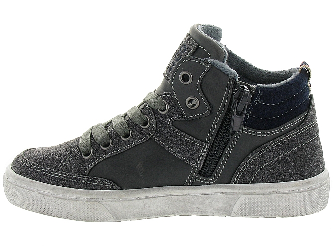 baskets et sneakers -  - junior garcon - Cuir - Gris - Bopy4196601_4