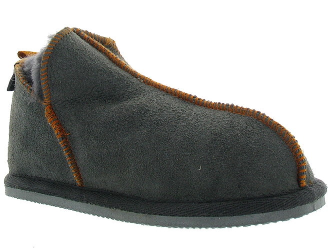 chaussons et pantoufles -  - junior garcon - Nubuck - Gris - Shepherd of sweden ab