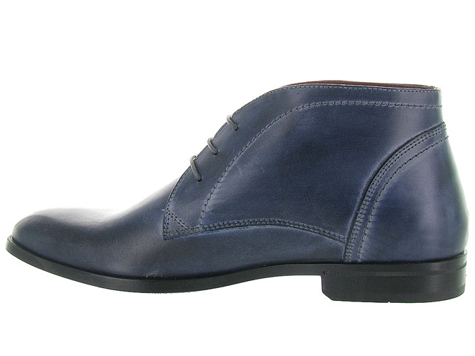 bottines et boots - Chelsea - homme - Cuir - Bleu - Nicola benson franzini4309501_4