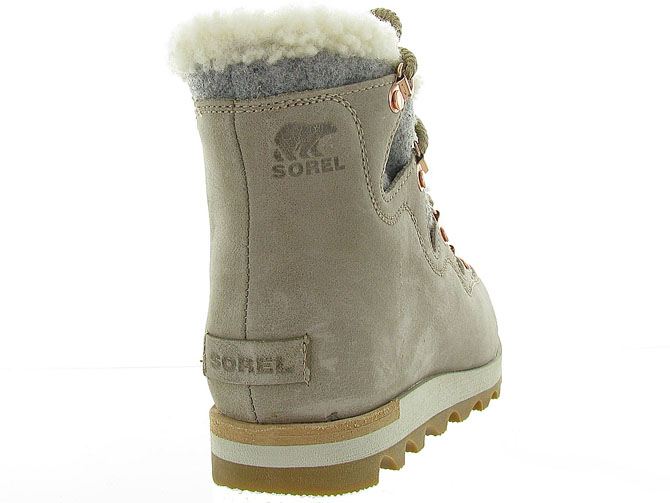 apres ski bottes fourrees - Chaussure neige - femme - Cuir - Gris - Sorel4320201_5