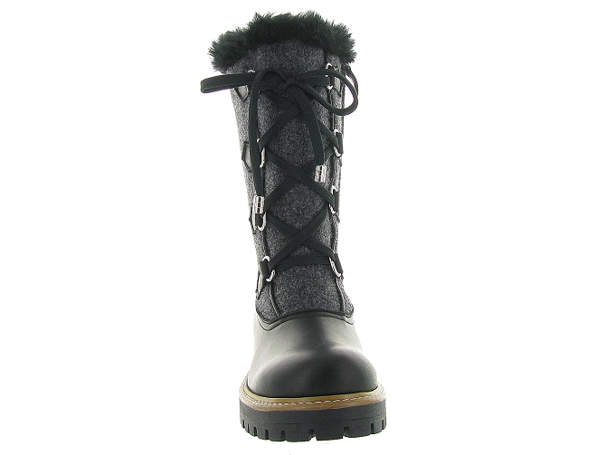 apres ski bottes fourrees - Botte de neige - femme - Cuir - Noir - La thuile4322701_3