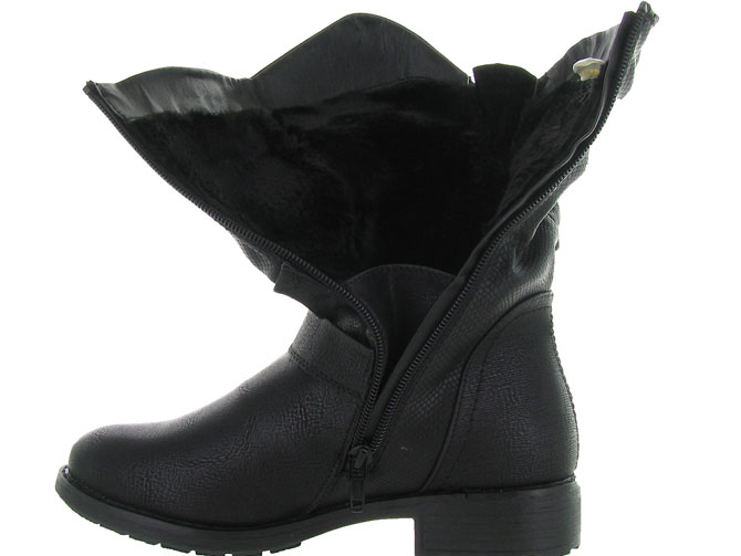 apres ski bottes fourrees - Bottine chaude - femme - Synthétique - Noir - Kimberfeel4351502_6