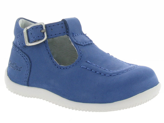 pre marche du 16 au 23 -  - bebe garcon - Cuir - Bleu - Kickers