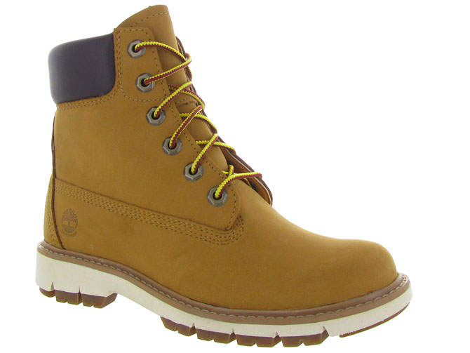 bottines et boots - Casual - femme - Nubuck - Jaune - Timberland