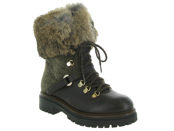 apres ski bottes fourrees - Bottine chaude - femme - Nubuck - Marron - Armando