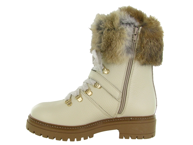 apres ski bottes fourrees - Bottine chaude - femme - Cuir - Crème - Armando4392607_4