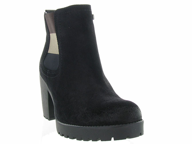 bottines et boots - Chelsea - femme - Nubuck - Noir - Tommy hilfiger4411201_3