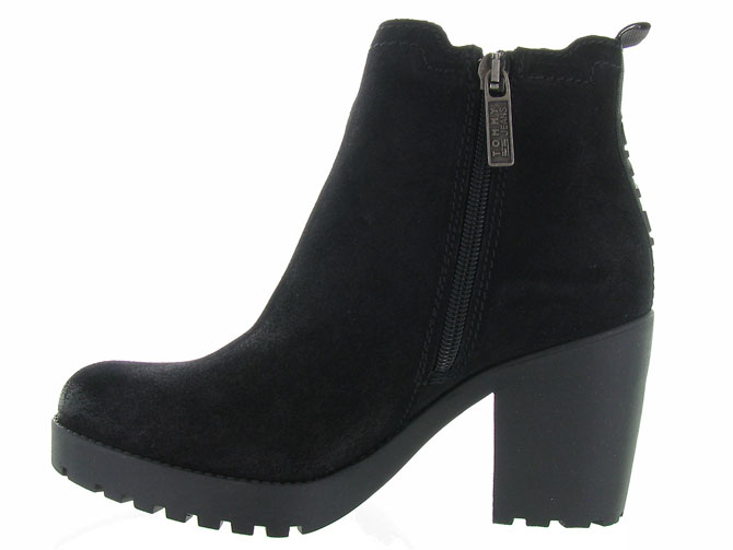 bottines et boots - Chelsea - femme - Nubuck - Noir - Tommy hilfiger4411201_4