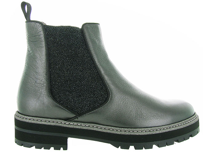 bottines et boots - Classique & Chic - femme - Cuir - Gris - Pertini4414001_2