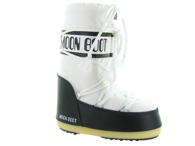 apres ski bottes fourrees -  - mixte fille garcon - Nylon - Blanc - Moon boot