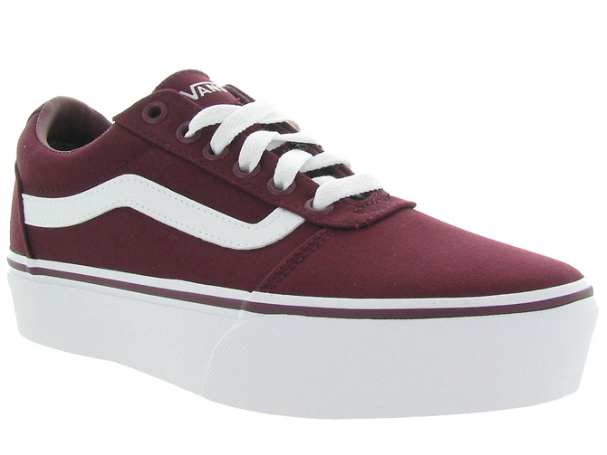 vans fille bordeaux