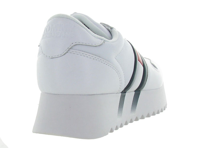 baskets et sneakers - Tendance - femme - Cuir - Blanc - Tommy hilfiger4469001_5