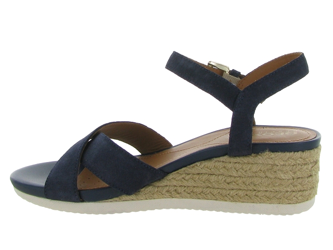 sandales et nu pieds - Corde - femme - Nubuck - Bleu - Geox4541302_4