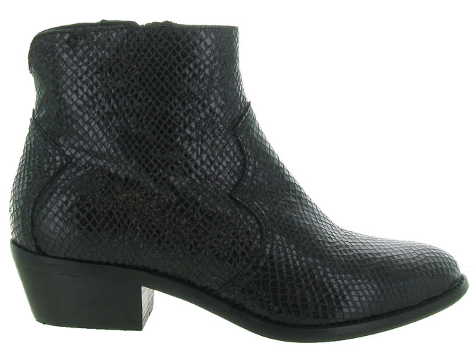 bottines et boots - Classique & Chic - femme - Cuir - Noir - Julie dee4557501_2