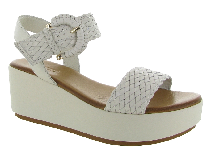 sandales et nu pieds - Casual - femme - Cuir - Beige - Inuovo