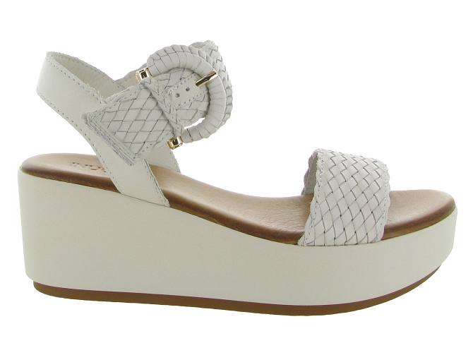 sandales et nu pieds - Casual - femme - Cuir - Beige - Inuovo4559504_2