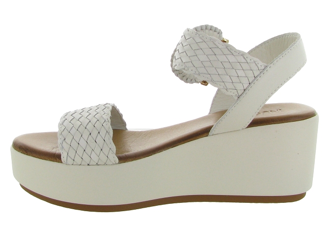 sandales et nu pieds - Casual - femme - Cuir - Beige - Inuovo4559504_4