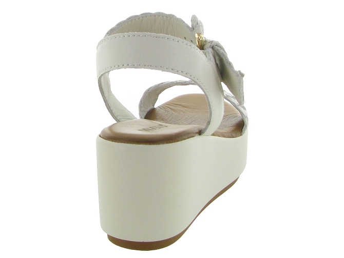 sandales et nu pieds - Casual - femme - Cuir - Beige - Inuovo4559504_5