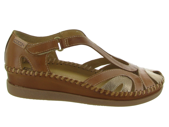 sandales et nu pieds - Confort - femme - Cuir - Marron - Pikolinos4564703_2