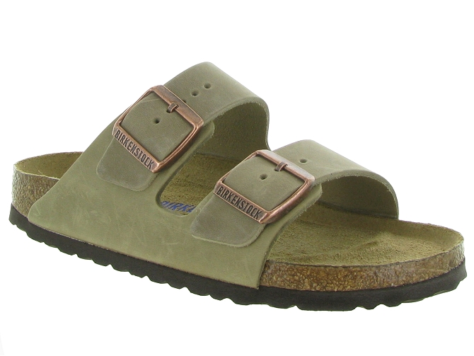 sandales et nu pieds - Mule Sabot - femme - Cuir - Marron - Birkenstock