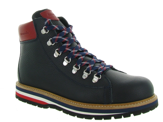 apres ski bottes fourrees - Chaussures neige - homme - Cuir - Bleu - Oscar