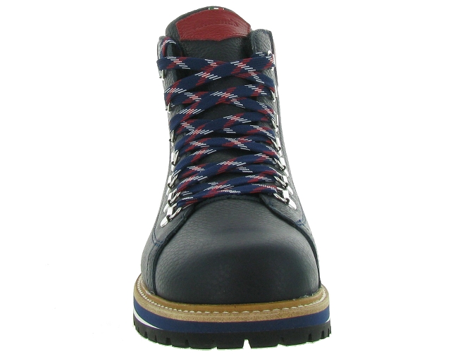 apres ski bottes fourrees - Chaussures neige - homme - Cuir - Bleu - Oscar4632203_3