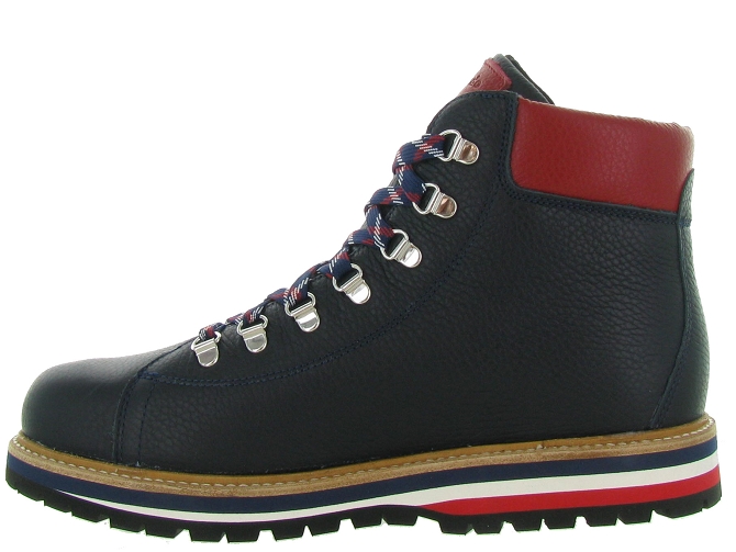 apres ski bottes fourrees - Chaussures neige - homme - Cuir - Bleu - Oscar4632203_4