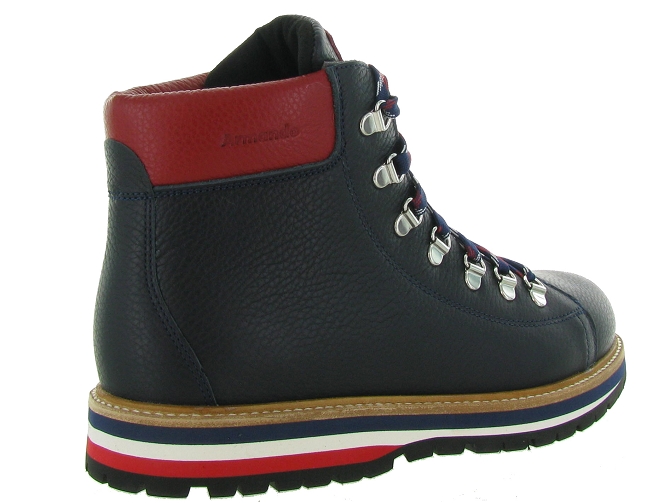 apres ski bottes fourrees - Chaussures neige - homme - Cuir - Bleu - Oscar4632203_5