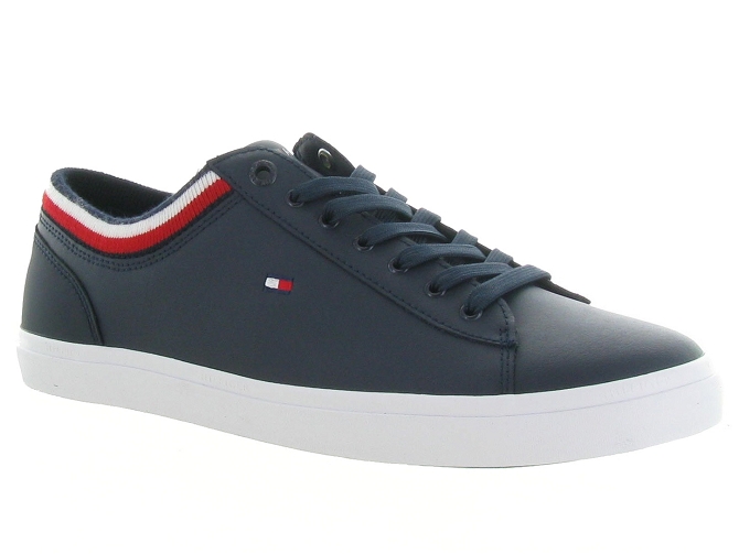 baskets et sneakers - Tendance - homme - Cuir - Bleu - Tommy hilfiger