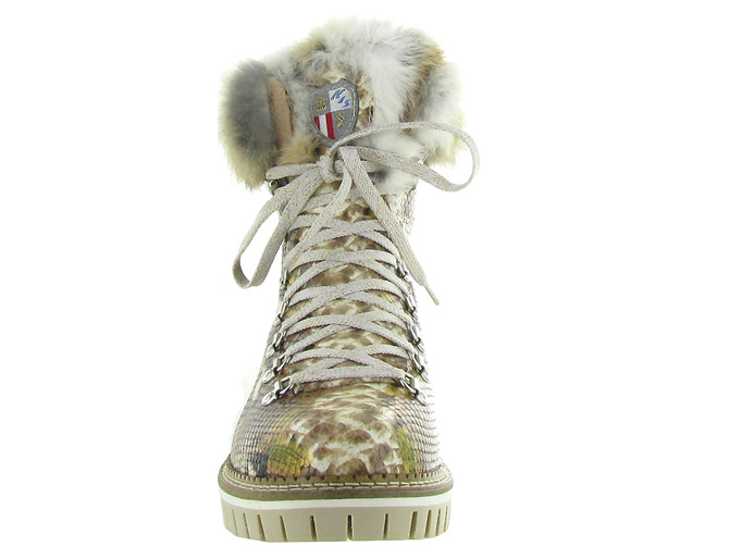 apres ski bottes fourrees - Chaussure neige - femme - Cuir - Python - New italia shoes4648002_3