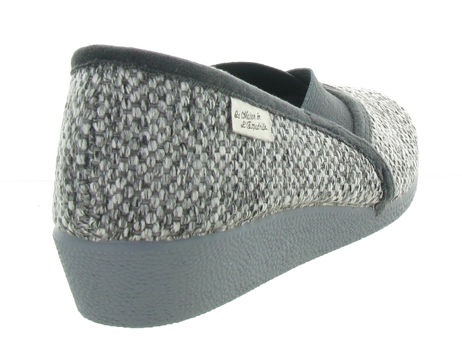 chaussons et pantoufles - Ballerines - femme - Toile Jean - Gris - La maison de l espadrille4659101_5