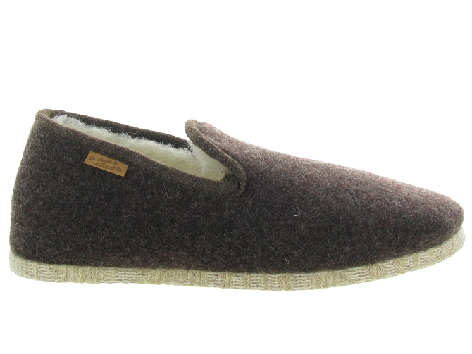 chaussons et pantoufles - Charentaises Hiver - homme - Synthétique - Marron - La maison de l espadrille4660301_2