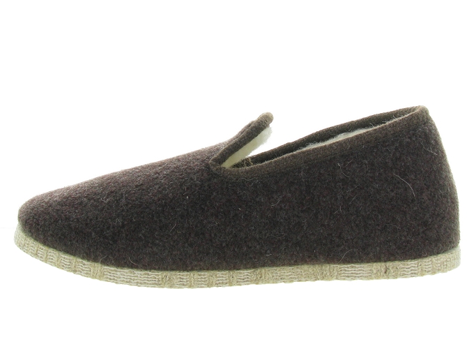 chaussons et pantoufles - Charentaises Hiver - homme - Synthétique - Marron - La maison de l espadrille4660301_4