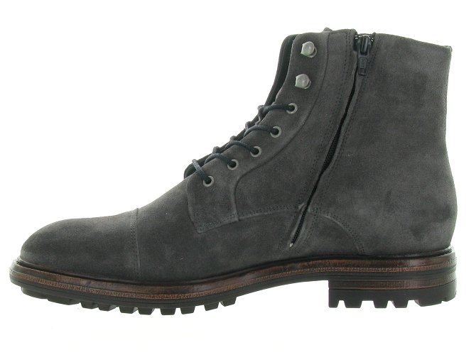 bottines et boots - Casual  - homme - Nubuck - Gris - Black stone4670201_4