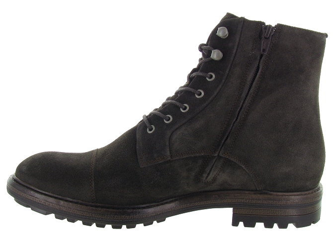 bottines et boots - Casual  - homme - Nubuck - Marron - Black stone4670202_4