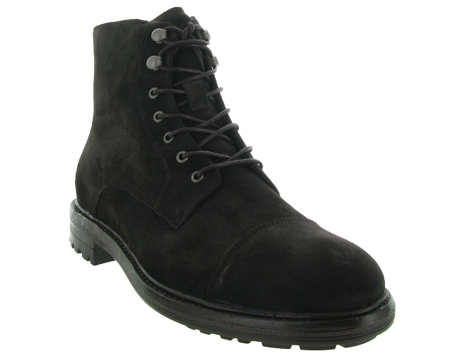 bottines et boots - Casual  - homme - Nubuck - Marron - Black stone4670204_3