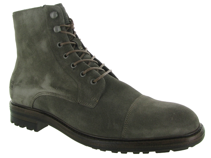 bottines et boots - Casual  - homme - Nubuck - Beige - Black stone