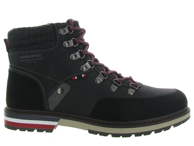 chaussures a lacets - Confort et décontracté - homme - Synthétique - Noir - Kimberfeel4690201_2