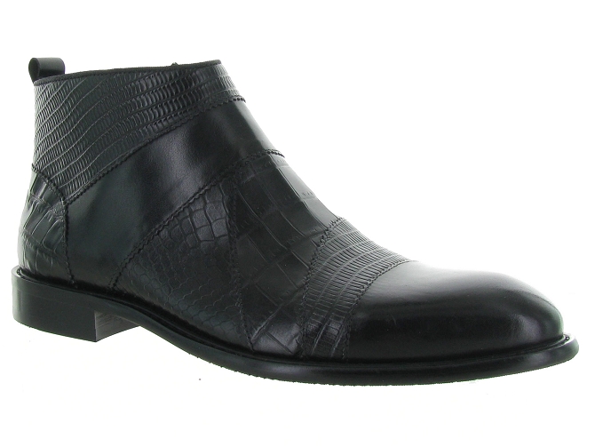 chaussures a lacets - Cérémonie - homme - Cuir - Noir - Kdopa